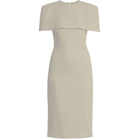 givenchy cream sheath dress with capelet|Women's Designer Dresses .